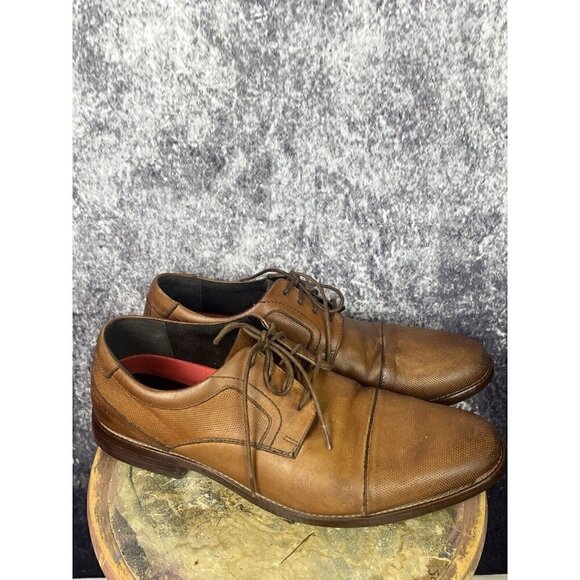 Rockport Shoes Mens 12 DresSports Antique Brown Dress Office Old Money Luxury - Picture 3 of 10